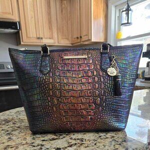 Brahmin Black Pearl Medium Asher Tote